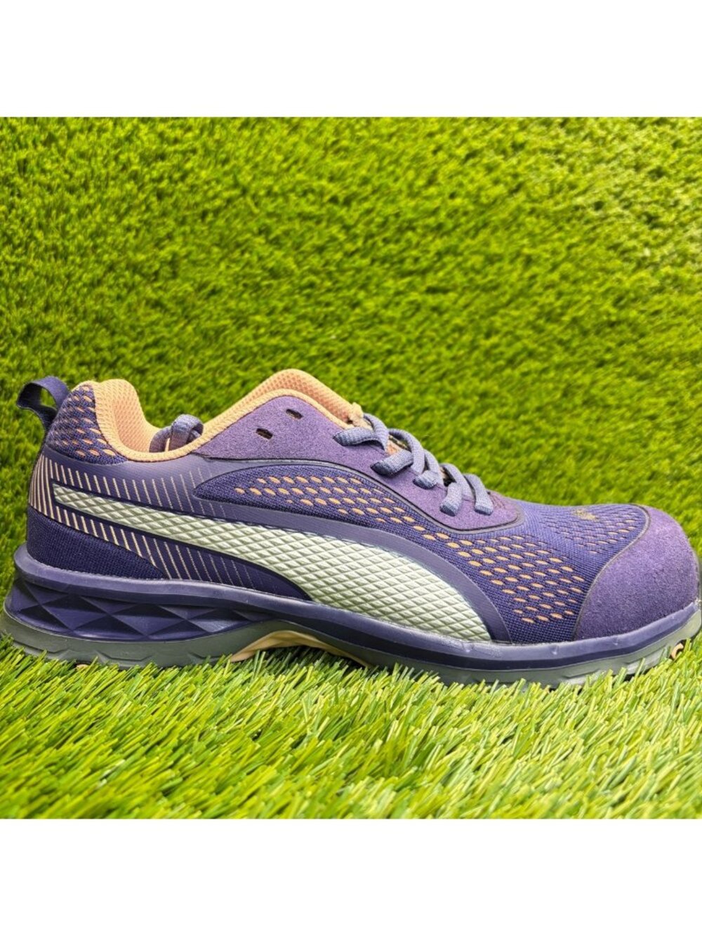 Puma Fuse Knit 2.0 EH Womens Size 10 Purple Composaite Toe Safety Work Shoes